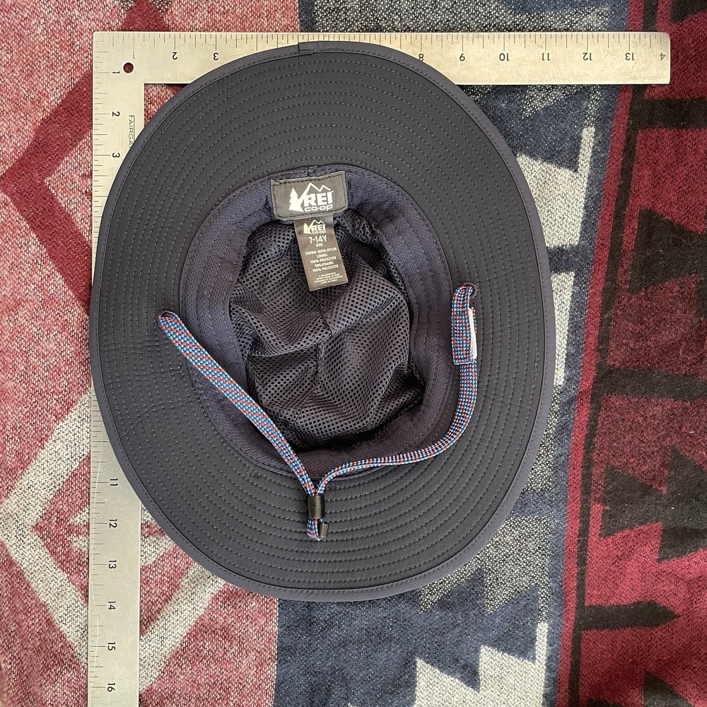REI Blue Sun Hat Bucket Hat- Youth (7-14 Y) Dark Blue - Picture 3 of 5